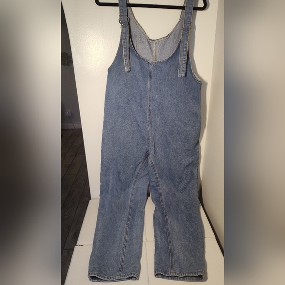 Source Unknown Pants - Blue Denim Overalls Size M #520